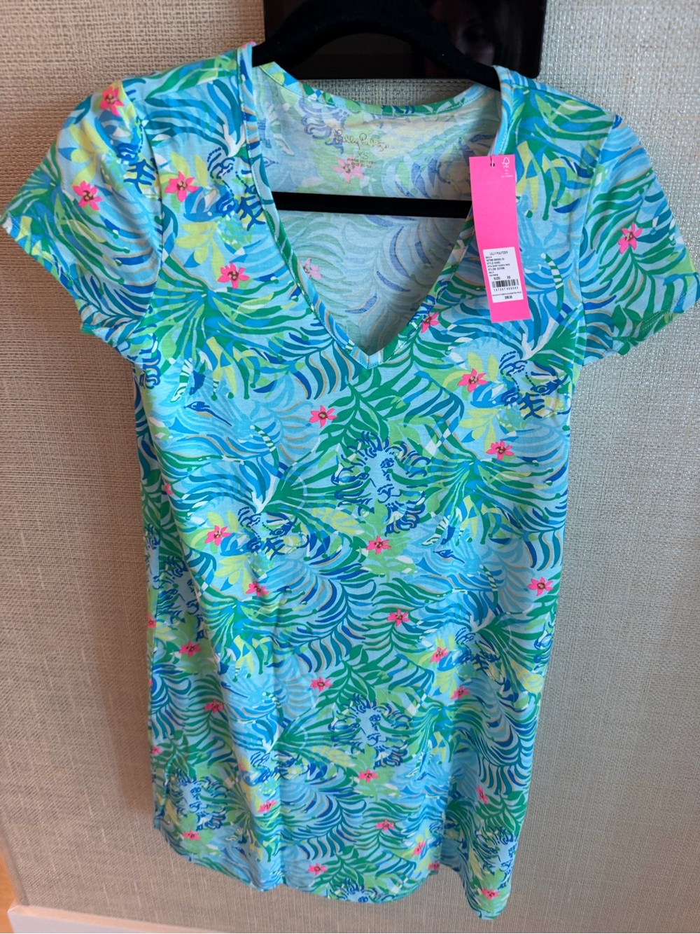 Lilly Pulitzer Etta short sleeve v-neck dress NWT new with tags XS